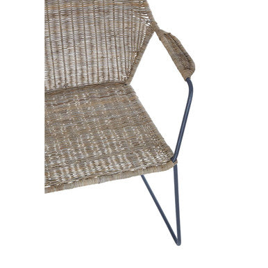 Angled Design Natural Rattan Chair | Manado