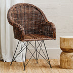 Natural Croco Rattan Chair | Manado