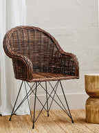 Natural Croco Rattan Chair | Manado