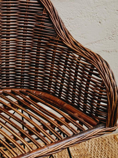 Natural Croco Rattan Chair | Manado
