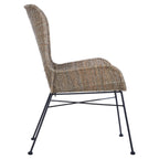 Curved Design Natural Rattan Chair | Manado