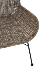 Curved Design Natural Rattan Chair | Manado
