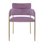 Pink Velvet Dining Chair | Tamzin