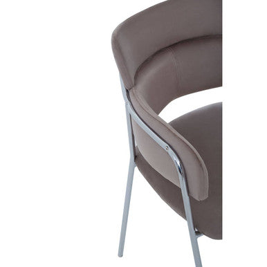 Mink Velvet Dining Chair | Tamzin