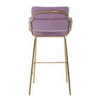 Pink Velvet Bar Chair | Tamzin