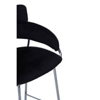 Black Velvet Bar Chair | Tamzin