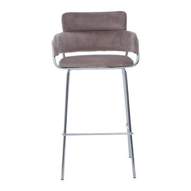 Mink Velvet Bar Chair | Tamzin