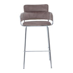 Mink Velvet Bar Chair | Tamzin