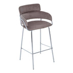 Mink Velvet Bar Chair | Tamzin