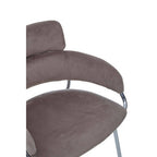 Mink Velvet Bar Chair | Tamzin