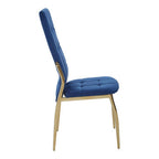 Blue Velvet High Back Dining Chair | Tamzin