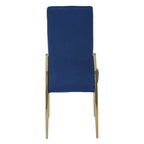 Blue Velvet High Back Dining Chair | Tamzin