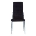Black Velvet High Back Dining Chair | Tamzin