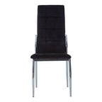 Black Velvet High Back Dining Chair | Tamzin