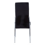 Black Velvet High Back Dining Chair | Tamzin