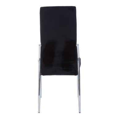 Black Velvet High Back Dining Chair | Tamzin