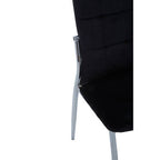 Black Velvet High Back Dining Chair | Tamzin