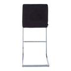 Black Velvet Bar Chair with Low Back | Tamzin