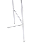 Blue Velvet Chrome Finish Bar Chair | Tamzin