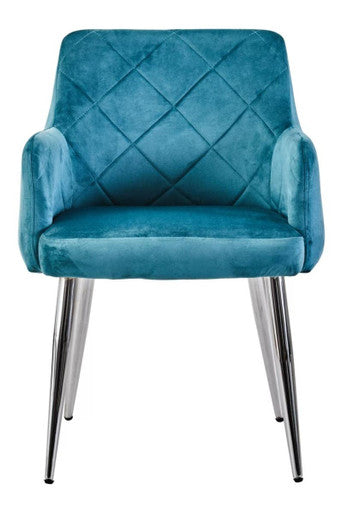 Light Blue Splayed Dining Chair | Tamzin