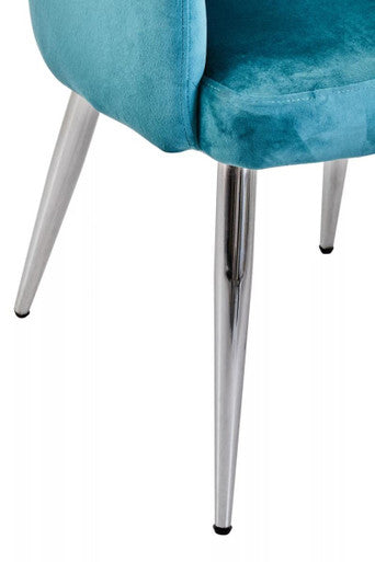 Light Blue Splayed Dining Chair | Tamzin