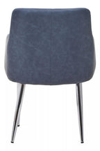 Dark Grey and Chrome Dining Chair | Tamzin