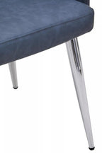 Dark Grey and Chrome Dining Chair | Tamzin
