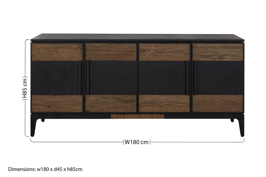 Two Tone Oak Wood Sideboard | Salvar