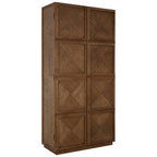 Natural Oak Wood Tall Cabinet | Salvar
