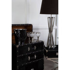 Hair on Leather Drinks Cabinet | Kensington Townhouse