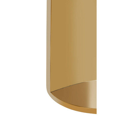 White Marble Effect Round Side Table with Gold Finish Metallic Base | Carlox