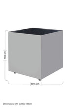 Black Tempered Glass Top Side Table with Silver Square Chrome Finish Frame | Carlox