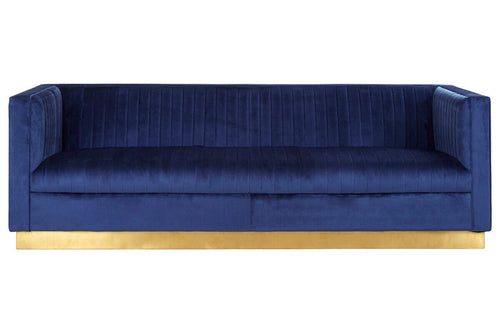 3 Seater Deep Blue Sofa | Opal