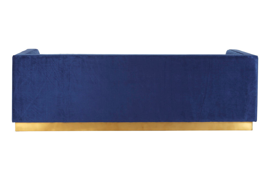 3 Seater Deep Blue Sofa, Opal