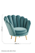 Blue Scalloped Chair | Ovala