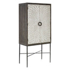 Two Door Elm Wood Wine Cabinet | Milan