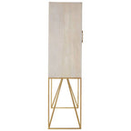 White Wash Mango Wood Cabinet | Sadras