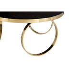 Large Black Glass Round Coffee Table | Ragusa