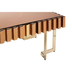 Glass Top Gold Finish Rectangular Coffee Table | Rivoli