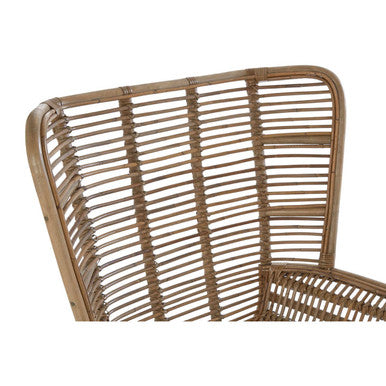 Natural Rattan Lounge Chair and Footstool | Manado