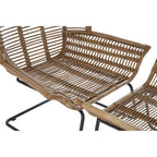Natural Rattan Lounge Chair and Footstool | Manado
