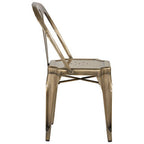 Brass Finish Metal Chair | Grange