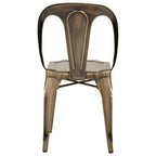 Brass Finish Metal Chair | Grange