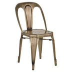 Brass Finish Metal Chair | Grange
