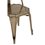 Brass Finish Metal Chair | Grange