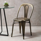 Brass Finish Metal Chair | Grange