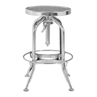 Chrome Finish Adjustable Bar Stool | Gator