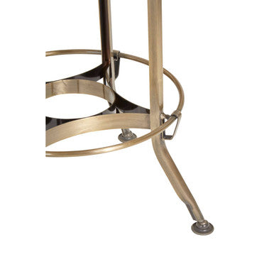 Brass Finish Adjustable Bar Stool | Gator