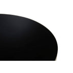 Black Tempered Glass Top Coffee Table with Silver Base | Anzio