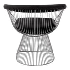 Black Velvet and Brushed Silver Chair | Anzio